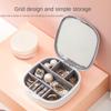 Портативная коробка для хранения ювелирных изделий, косметическое зеркало, дорожное мини-зеркало, удобное портативное дорожное изысканное многоплече...