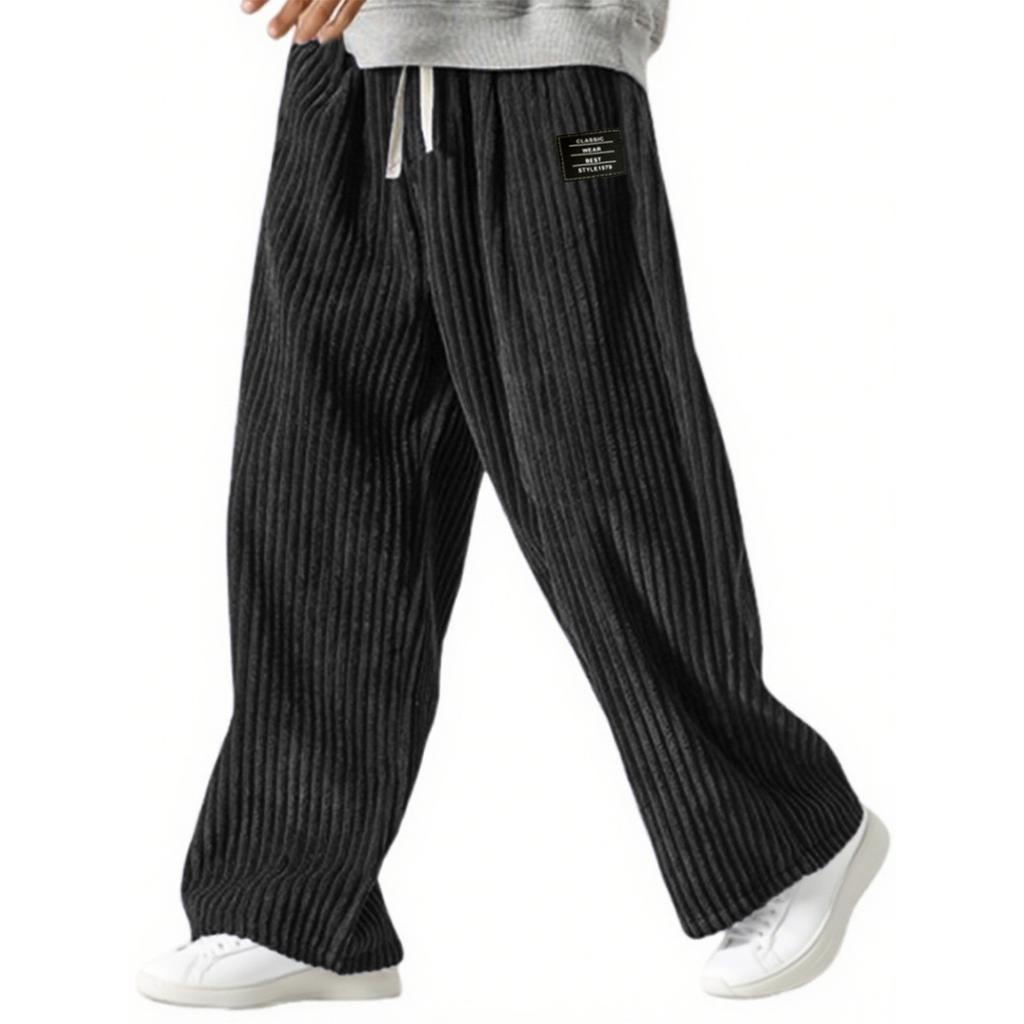 Мужская Мода  Досуг  Средняя Посадка  Длинный Стиль  Повседневные Брюки