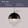 Modern LED Pendant Light Minimalist Spherical Glass Hanging Lamps For Living Rooms Study Bedroom Cafe Banquet Hall Illuminating