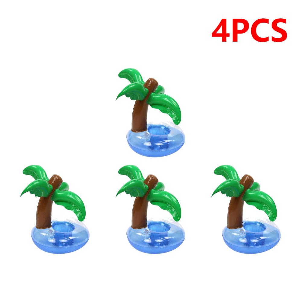 Надувной держатель для стакана, плавающий, надувной, кокосовая пальма, подставки для напитков, фламинго, единорог, плавательный бассейн, держатель для напитков, поплавок