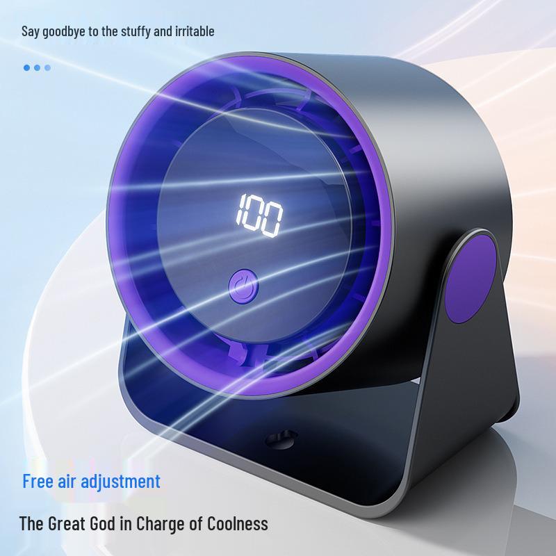 Rechargeable Desktop Circulation Fan for Student and Office Use