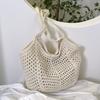 Новая модная повседневная плетеная сумка-тоут в стиле ленивого ветра, легкая, с полым плечом под мышкой, пляжная сумка для женщин