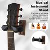 Guitar Wall Mount U-Shaped Walnut Wood Guitar Hanger Universal Guitar Holder Hook Stand for Acoustic Electric Guitar Banjo Bass