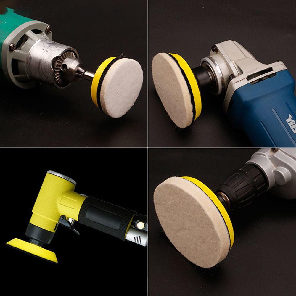 1/10Pcs 75mm 100mm 125mm 150mm 180mm Wool Felt Discs 2/3/4/5/6/7inch Abrasive Wheel Polishing Pads