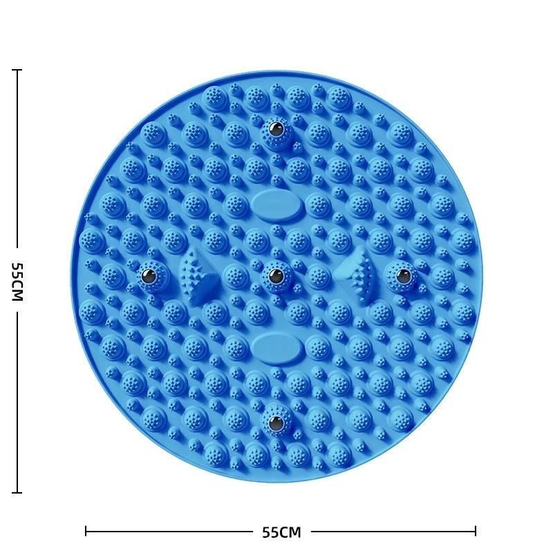 Пальцевый пресс Массажная доска для ног для домашнего использования Бамбуковая доска для ходьбы с пальцами Толстая круглая массажная подушка для ног