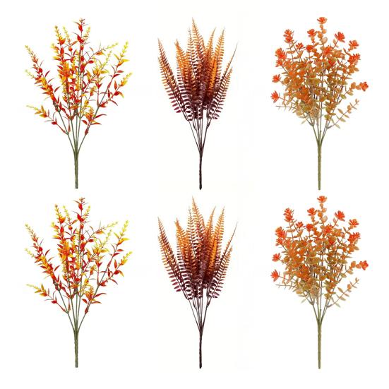 Осенние искусственные цветы для улицы, искусственные растения, устойчивые к УФ-излучению, искусственные цветы оптом для подвесных кашпо, крыльца, сада, вазы, балконного ящика