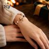 Casual Bracelet Christmas Bracelets for Women, Santa Claus Elk Snowman Tree Beaded Bracelet, Holiday Jewelry Gifts Stocking Stuffers, Party