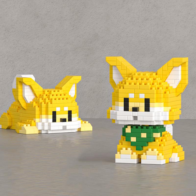 Креативная и интересная серия мини-щенков Строительные блоки Детские развивающие игрушки-конструкторы Мультяшные украшения Подарки на день рождения