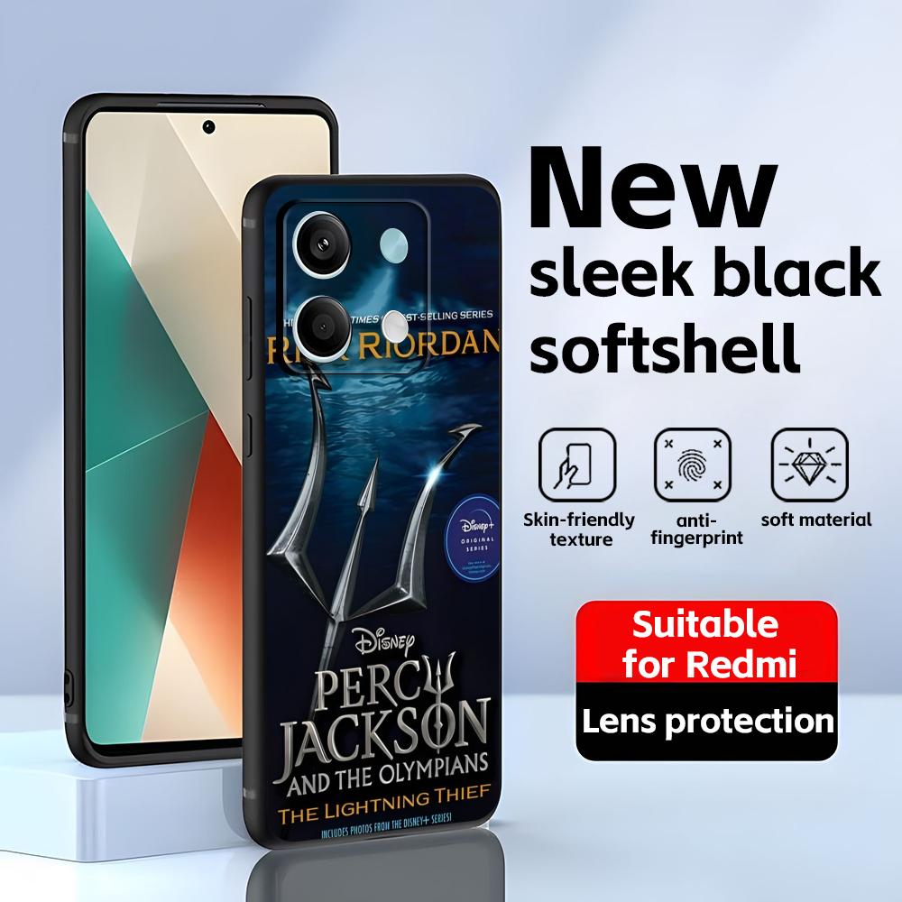 Классические фильмы Перси Джексон Чехол для телефона Для Redmi Note 14 13 12 11 Pro Plus S 5G 14C A3 Мягкий Черный Чехол для телефона
