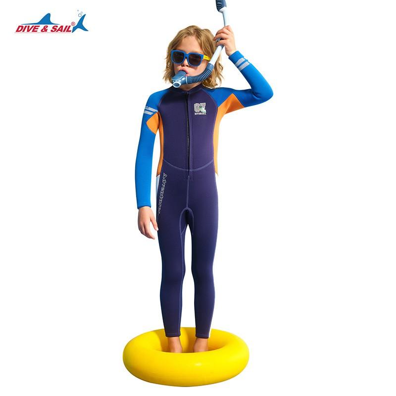 1.5mm Kids Full Wetsuit Snorkeling Swimming Surfing Training Warm Thermal Chloroprene Dive Suit