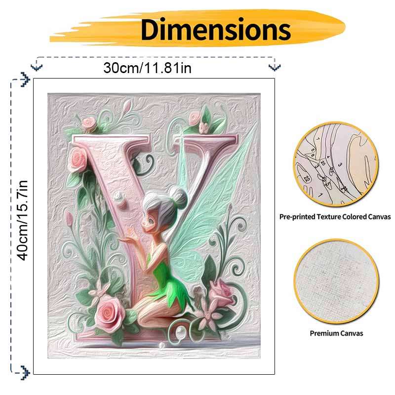 Disney Oil Painting Painting Art Tinkerbell Cultivating Gifts Home Decoration for Her Hobby