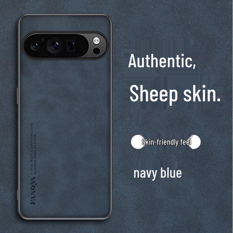 Чехол для телефона Google Pixel 10A/9 Pro XL с текстурой замши - Защитный, в деловом стиле