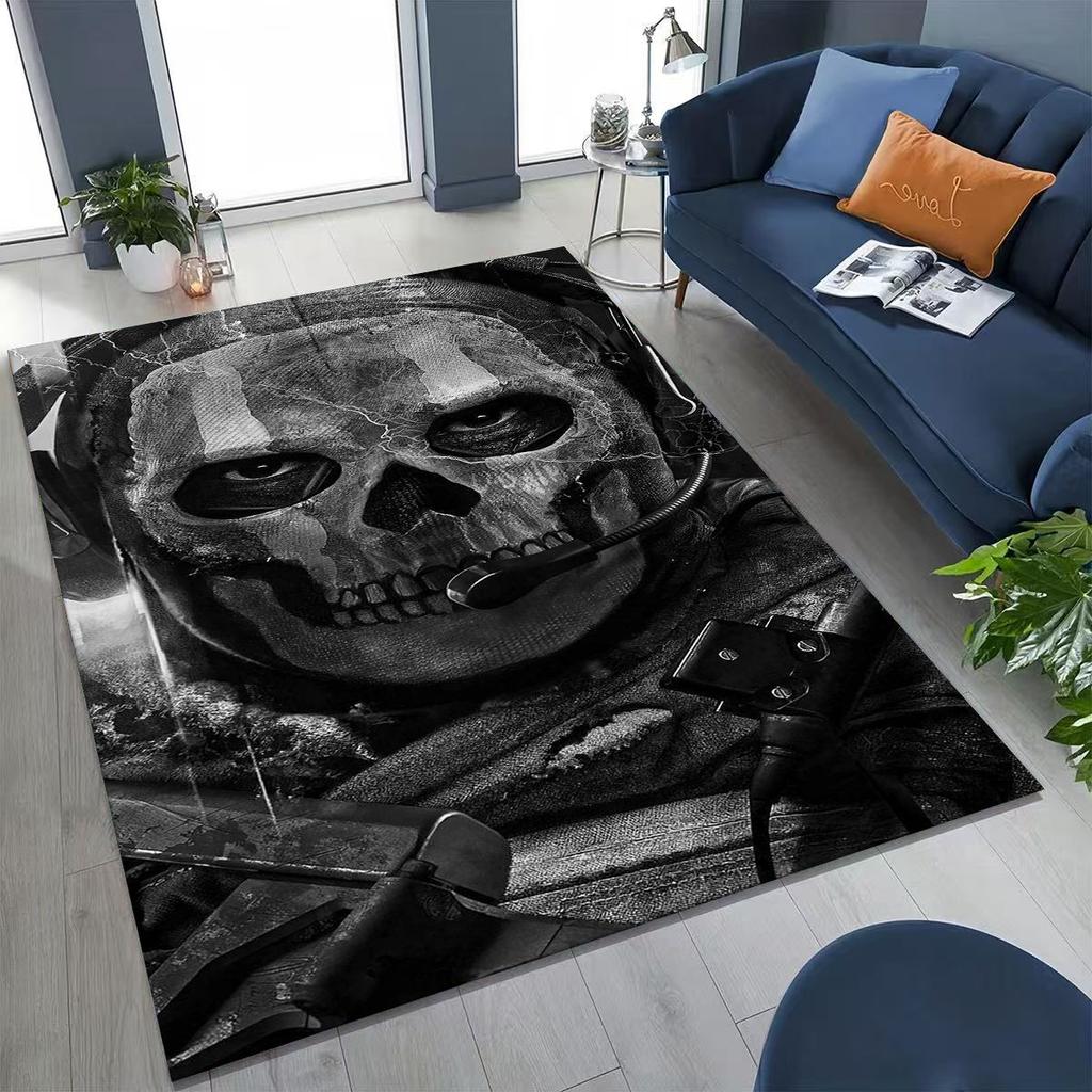 Классическая игра Call of Duty Ghost Саймон Мультяшное Искусство Ковер для Спальни Гостиной Дивана Дома Прикроватный Коврик Декор, Детский Нескользящий Коврик