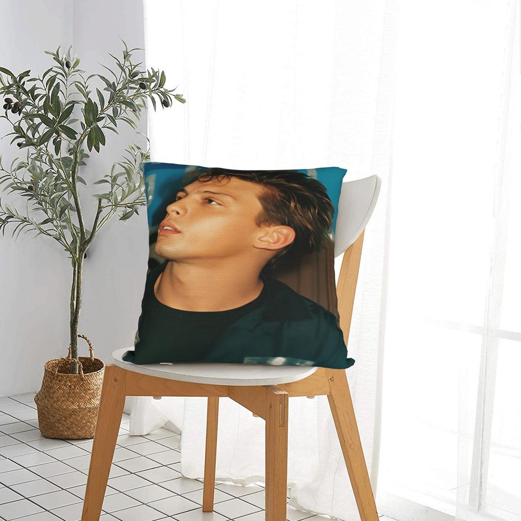 Singer L-Luis M-Miguel Pillow Cover Retro Trendy Pillow Case For Sofa Couch Bed Living Room Soft Pillowcases Birthday Present