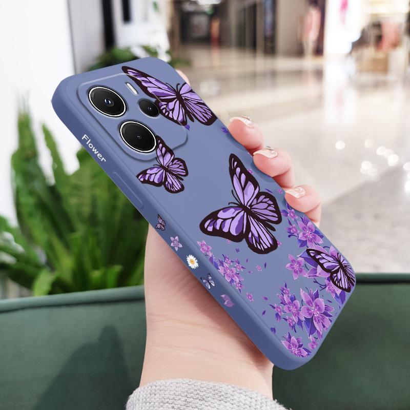 Сказочный чехол-бабочка для телефона Xiaomi Redmi Note 14 13 12 12S 11 11S 10 10S Pro Plus 15 15C 14C 4G 5G Силиконовый чехол