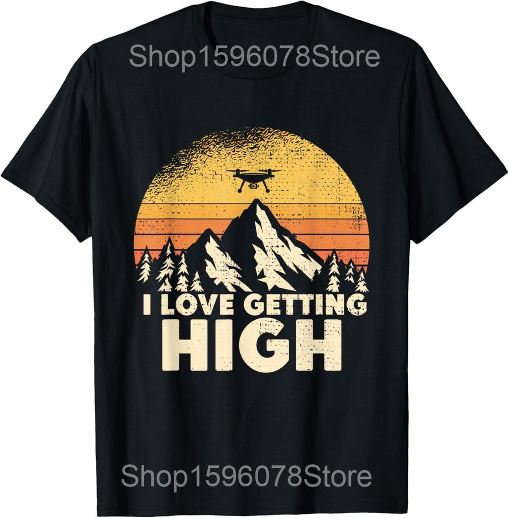 Funny Drone Pilot Design For Men Women Drone Operator T Shirts Streetwear Tee Shirt Short Sleeve Unisex Loose Clothing