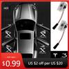 Car Sticker Tesla 4pcs/set For Tesla Model Y 3 S X Car Door LED Logo Projector puddle lights HD Welcome Light 3D Laser Ghost Sha