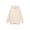 Сплошной цвет, спортивный повседневный пуловер, флисовая толстовка с капюшоном, женская толстовка, бежевый DJ7669-219