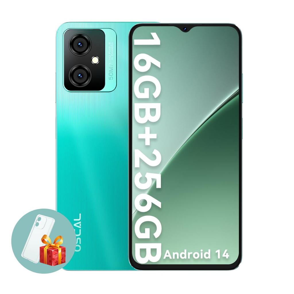 Oscal TIGER 10 Smartphone 8GB+256GB Octa Core Android 13 50MP Camera 6.6" HD+ Screen 5180mAh Cell Phone Fast Charging Phone