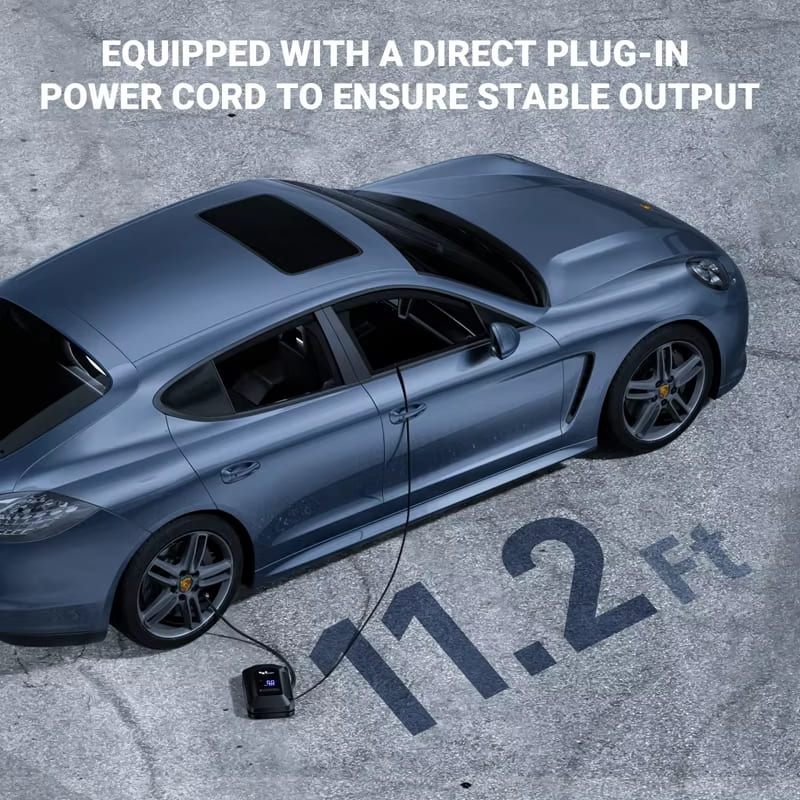 Цифровой дисплей интеллектуальный DC 12V 150PSI портативный воздушный компрессор насос для накачивания шин автомобильный насос для накачивания шин с манометром