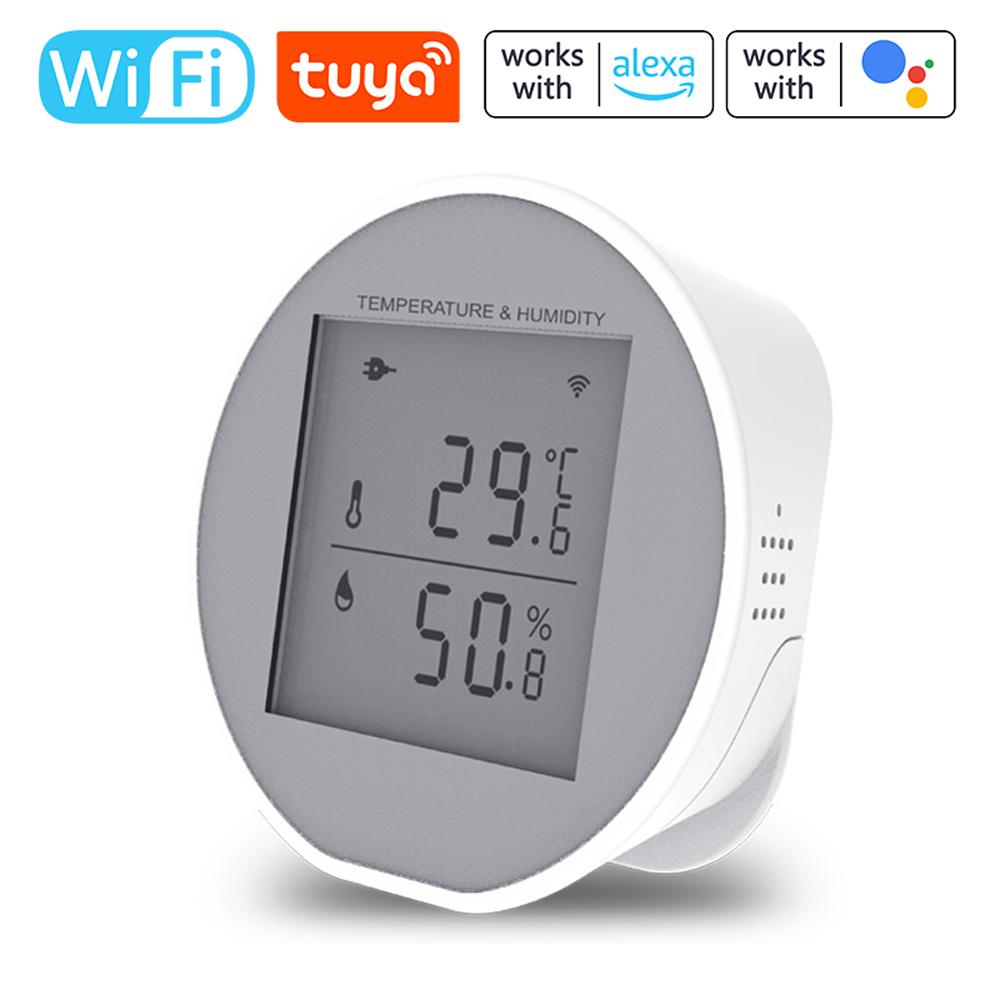 Tuya WiFi Temperature Humidity Sensor Intelligent Hygrothermograph Meter with High and Low Temperature Alarm Function