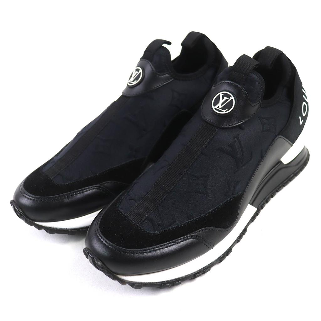Pristine LOUIS VUITTON sneakers Runaway line LV logo monogram fabric 37 Used