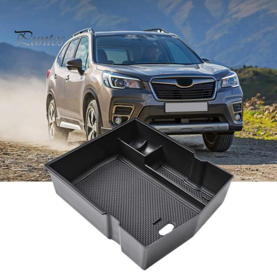 Лоток для хранения ящика в подлокотнике для Subaru Forester 2024-2019 Съемные накладки с отверстием USB Простая установка Внутренний органайзер для легкого доступа к скрытому хранению
