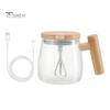 400 мл электрическая чашка для смешивания, саморазмешивающаяся кружка для кофе с дисплеем со шкалой, съемная палочка для смешивания для кофе, молока, протеинового порошка
