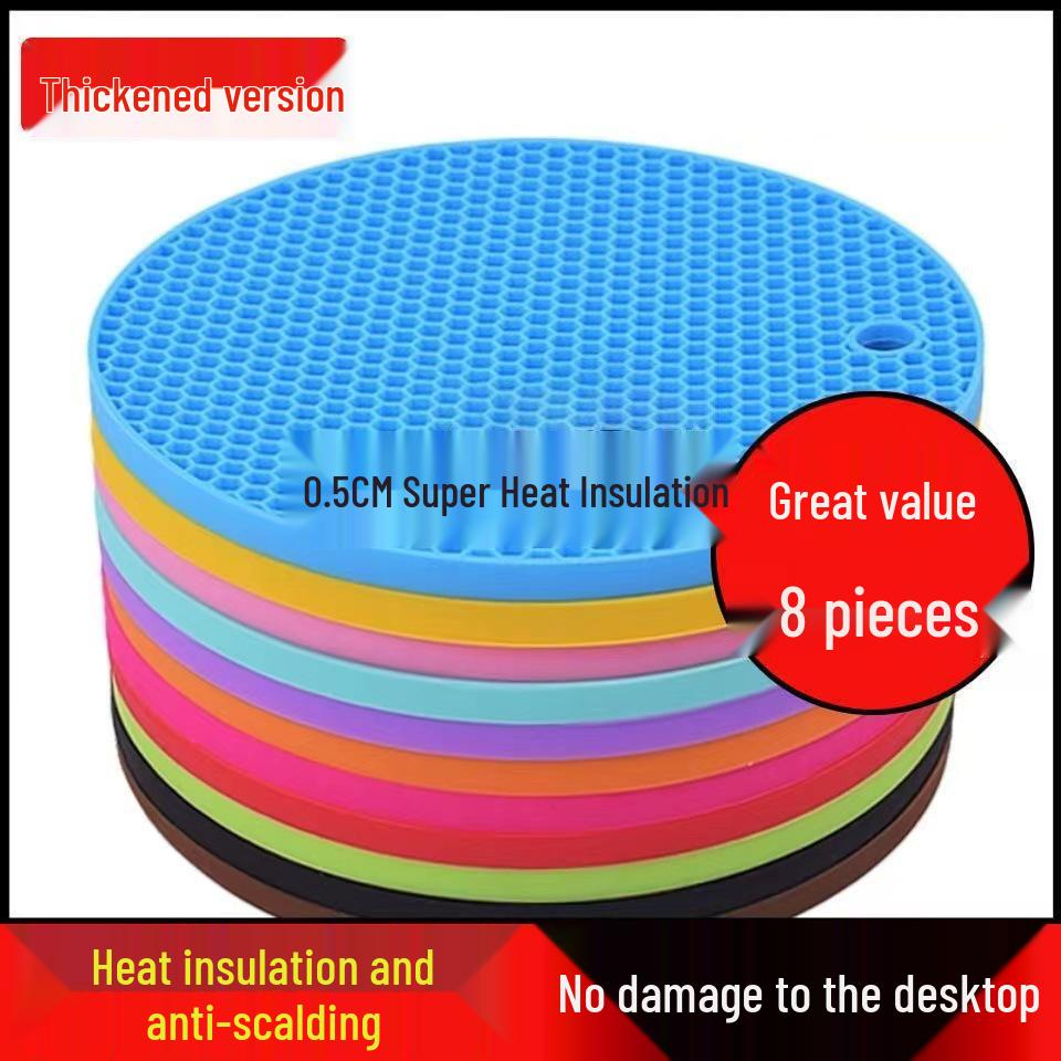 Силиконовый термостойкий набор подставок под горячее