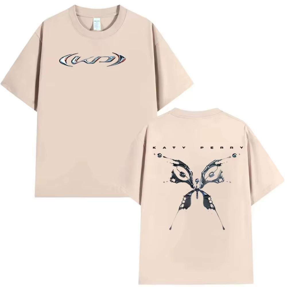 2026 new Katy Perry World Tour Album Men Women Retro Fashion Cotton Short Sleeve T-shirts Hip Hop Harajuku Oversized T-shirt