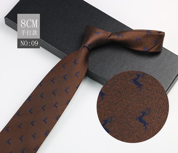 Мужской галстук 8 см Платье Джентльменский костюм Рубашка Бордовый Свадебный Жених Узор Ручная работа Деловой галстук