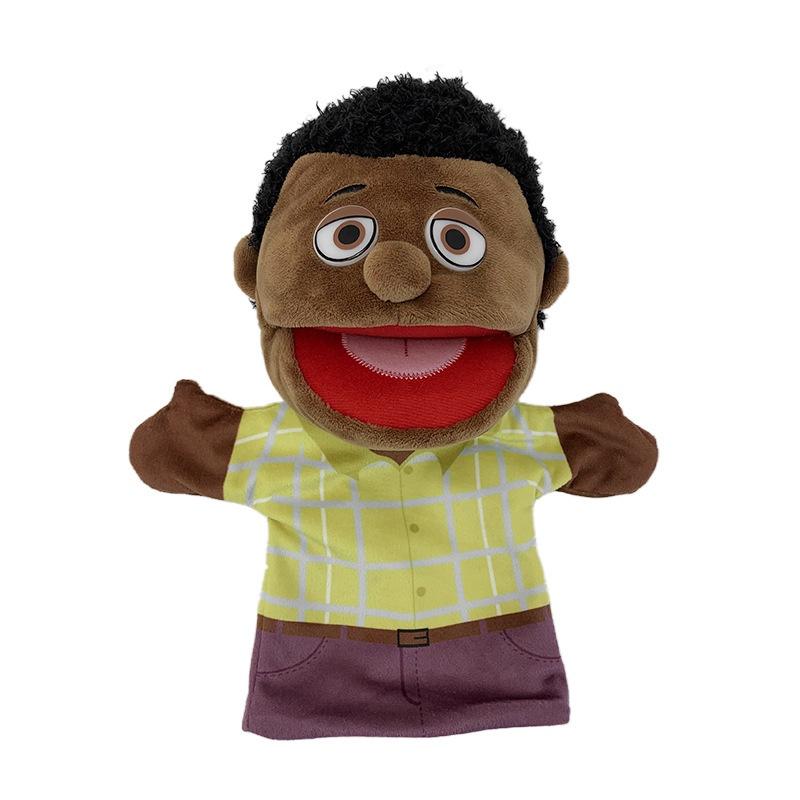 Cartoon Black Half Body Hand Puppet For Interactive Storytelling
