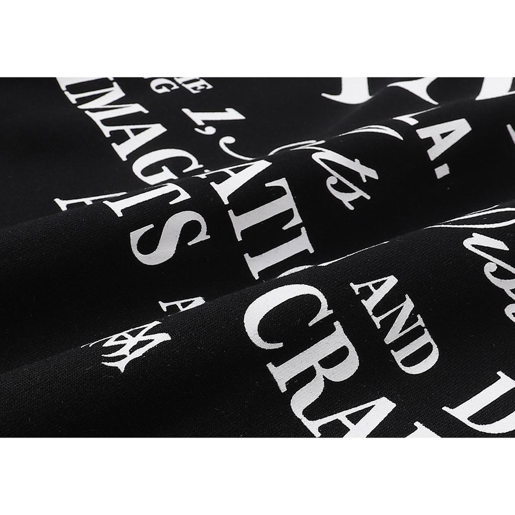 875 Amiri Letter Print Весна и осень свободная толстовка большого размера из тонкого высококачественного хлопка с капюшоном для пары