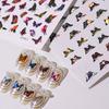Nail Art Sticker Self Adhesive Exquisite Pattern Eye-catching Vivid Fingernail Butterfly Sticker DIY Nail Art Decal