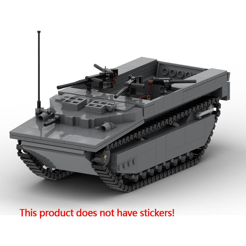 LVT-4 Современные Военные Танки Модель MOC Строительные Кирпичи Военная Техника Модульная Технология Подарки Праздник Сборка Детские Игрушки Костюм