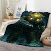 Bioshock Rapture Throw Lightweight 240g Flannel Blanket Soft Skin-friendly for Summer Cooling