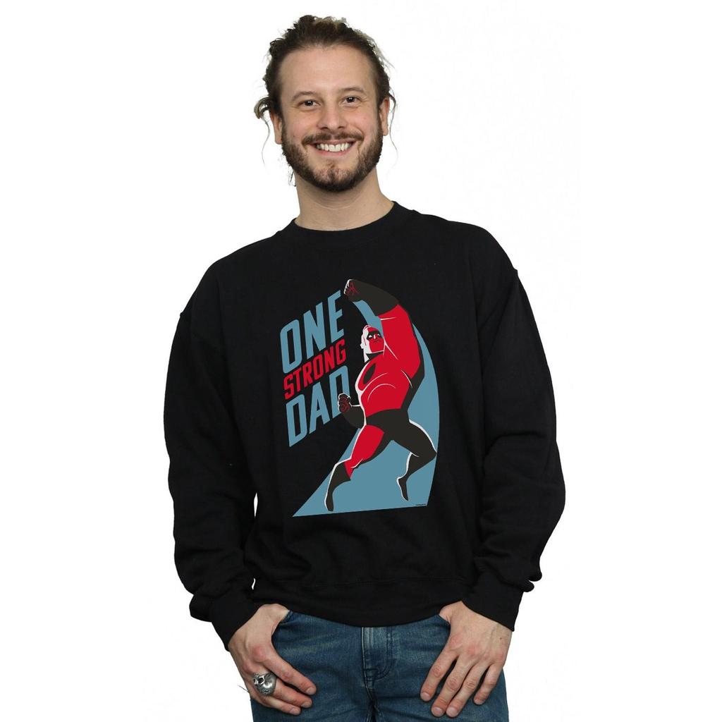 Disney Mens The Incredibles One Strong Dad Sweatshirt