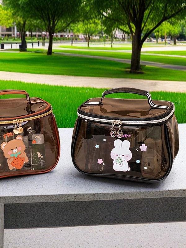 Водонепроницаемая прозрачная ПВХ сумка-органайзер для туалетных принадлежностей и косметики большой вместимости