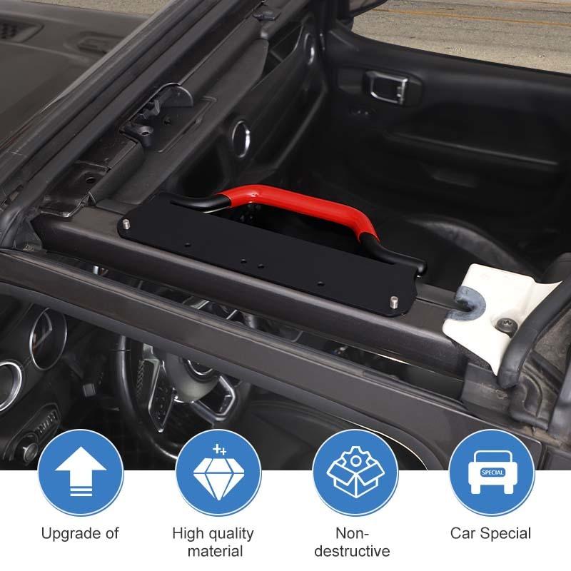 Ручка для крыши автомобиля, металлическая, дверная рама, трос, поручни для Jeep Wrangler JL, Gladiator JT 2018 Up