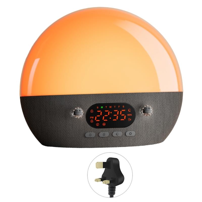 Будильник с белым шумом и световым будильником с 11 успокаивающими звуками и приложениями-ночниками, управляемыми для индивидуального утреннего сна