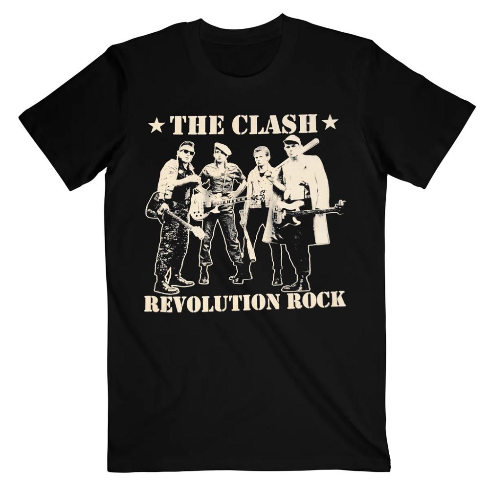 Участник группы The Clash Revolution Унисекс Черная Футболка Все размеры Подарок Для фанатов Унисекс Футболка