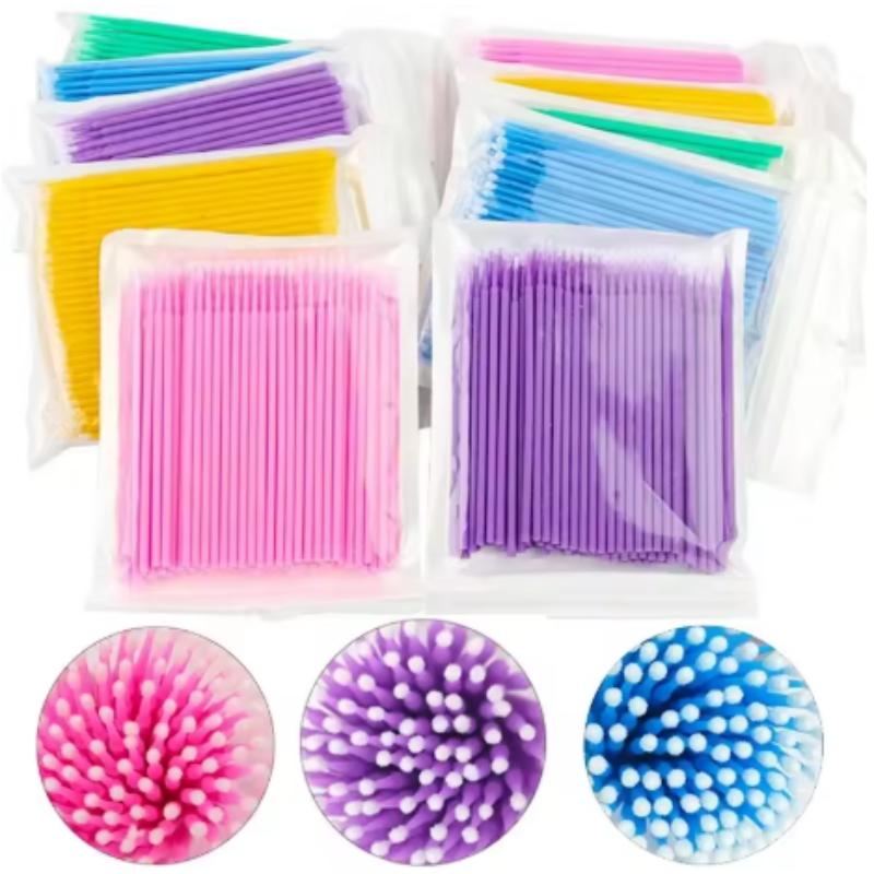 Cotton Swab Makeup False Eyelashes Individual Lashes Mascara Applicators Brush Lash Extension Clean Remover Tools