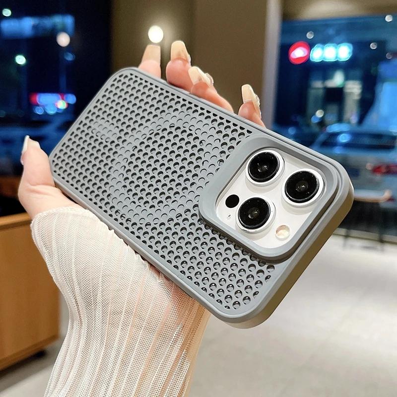 Dissipate Heat Magsafe Phone Case For iPhone 11 12 13 14 15 16 Pro Max Plus Magnetic Shockproof Bumper Back Cover