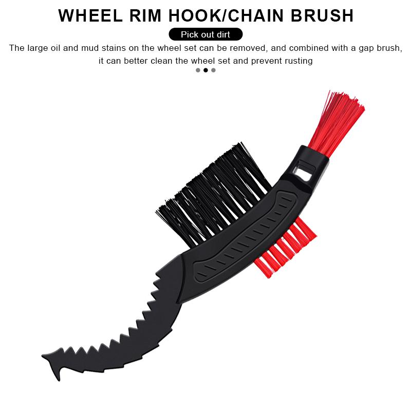 Набор из 3 щеток для чистки велосипеда, инструмент для чистки цепи, щетка для шин горного шоссейного велосипеда, набор для быстрой мойки, инструменты для чистки