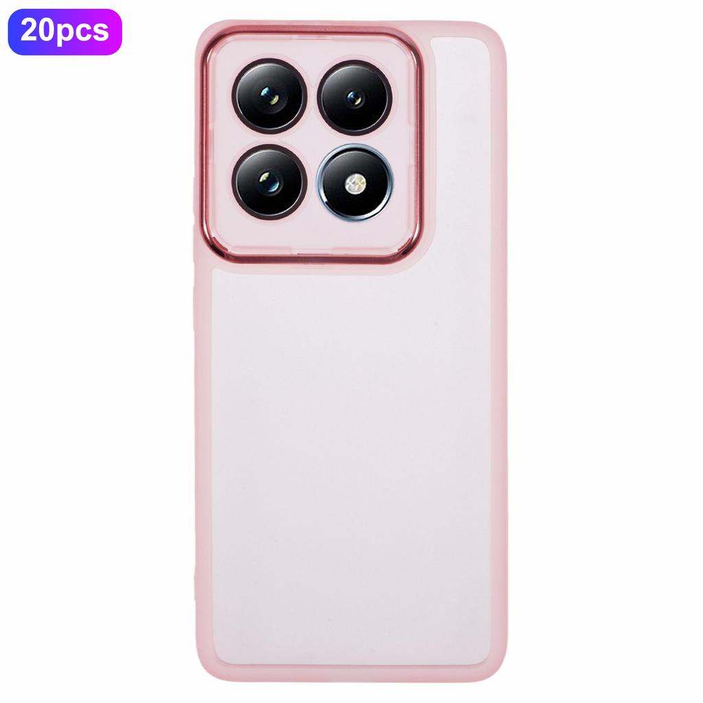 Bulk Purchasing 20Pcs For Xiaomi 14T Pro Case Electroplated Camera Frame TPU Phone Cover Precise Cutouts
