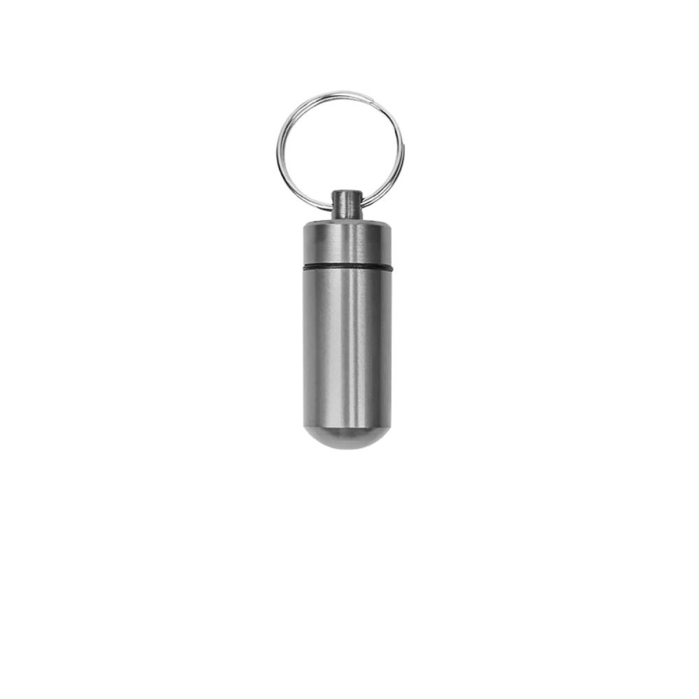 Warehouse Storage Aluminum Alloy Waterproof Pill Bottle Outdoor Medicine Bottle Mini Medicine Jar Container