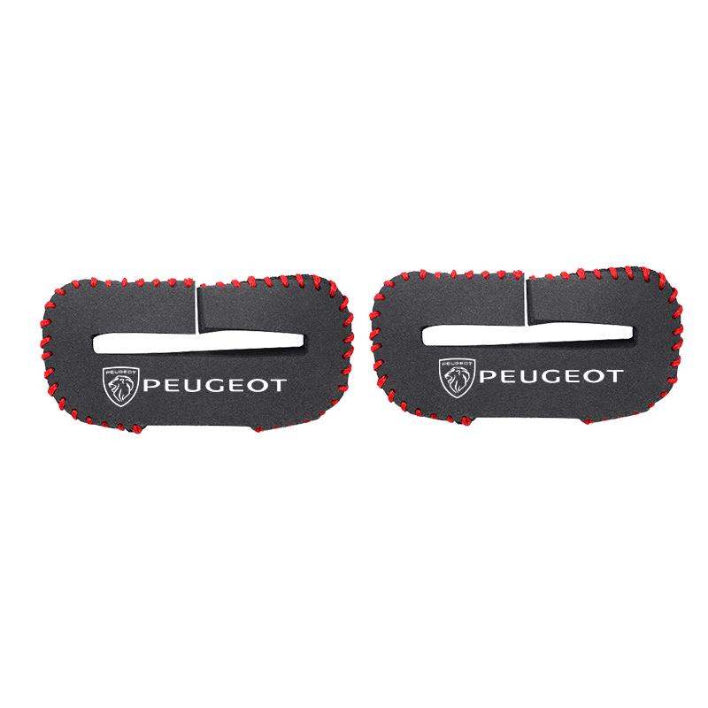 2Pcs Car Seat Belt Buckle Clip Protector Covers Suede a Clips For Peugeot 5008 508 408 4008 308 3008 208 Landtrek Rifter e-Expert