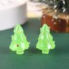 Creative Cartoon Mini Christmas Tree Ornaments: Cute Resin Snow Tree Crafts for Desktop Decoration