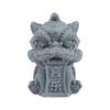 Милое Искусство Пробуждающийся Лев Украшение 3D Искусственный Камень Китайский Каменный Лев Украшение Безопасный Ручной Работы Лев Талисман Статуэтка Чайный Питомец