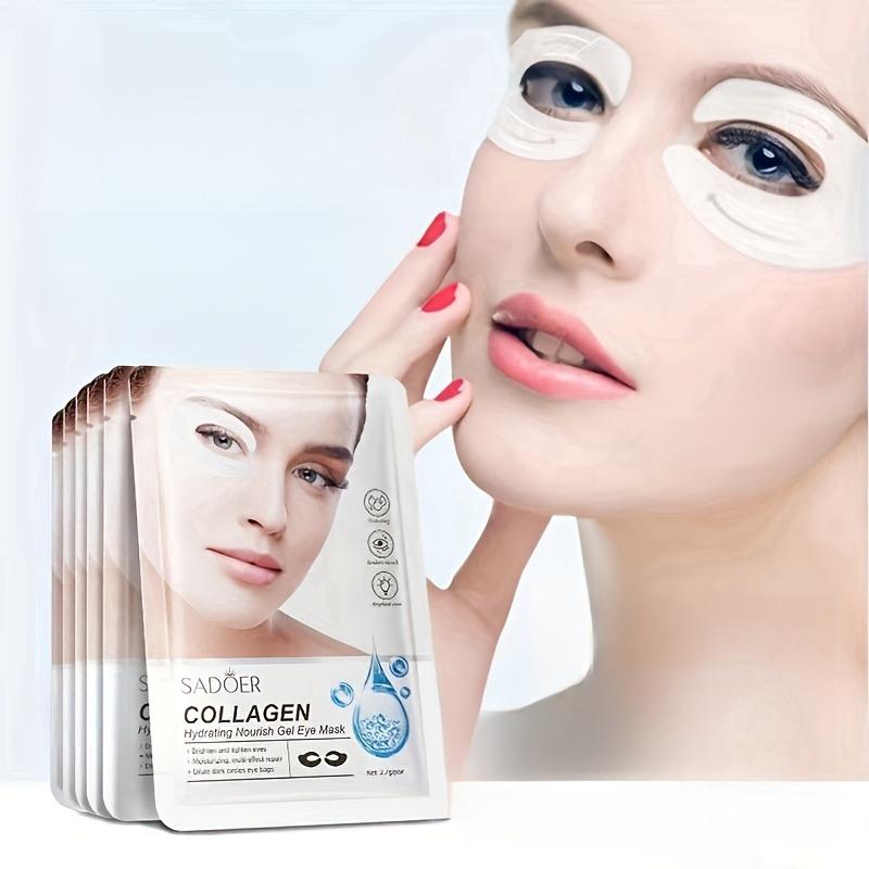 Увлажняющая маска для глаз SADOER Collagen Hydrogel уменьшает мешки под глазами, морщины и темные круги